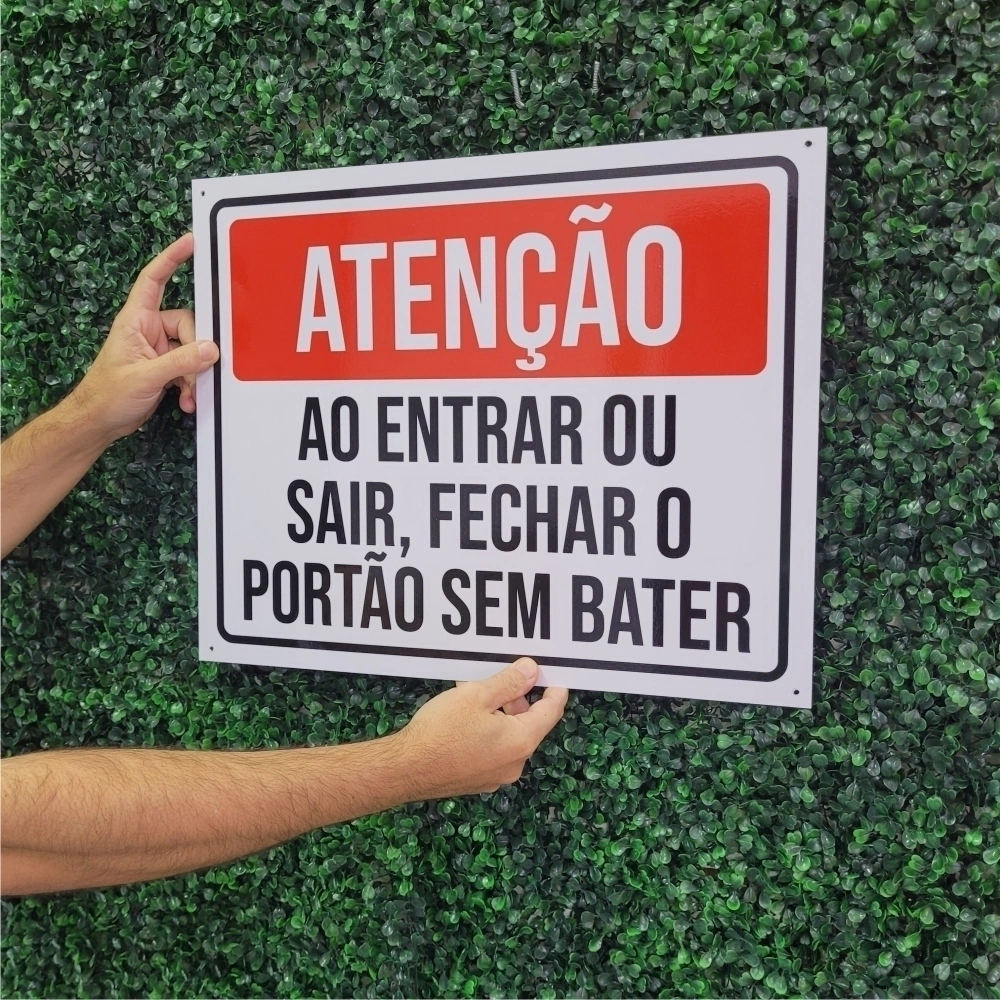 Placa Adesivada em PVC